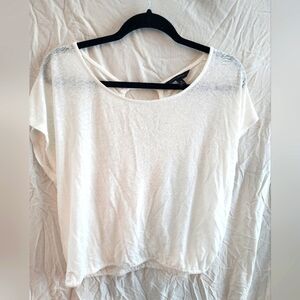 Banana Republic open back cream top medium